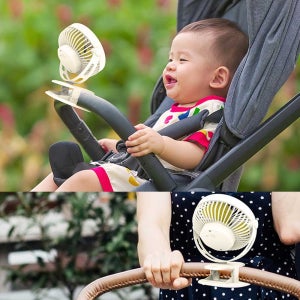360도 회전 유무선 유모차 선풍기 집게형 탁상형 카팬