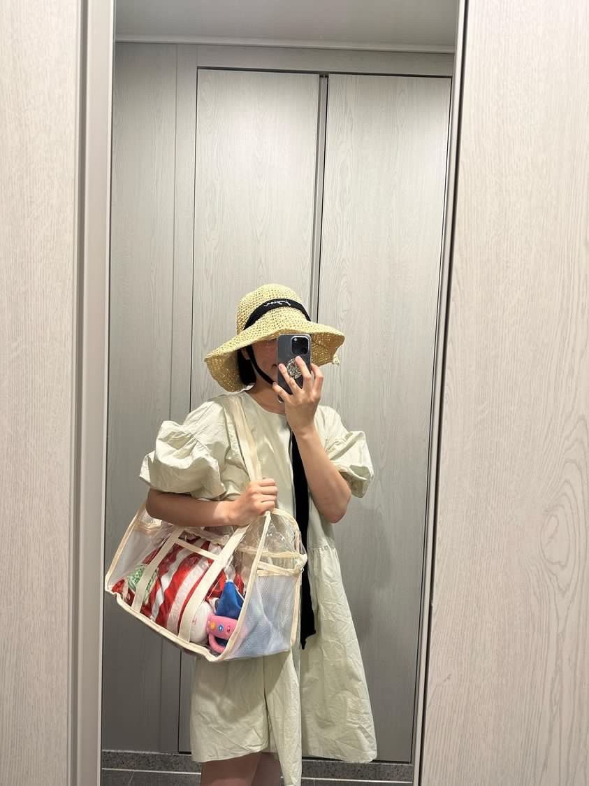 투명 비치백 PVC 물놀이 방수 가방 지퍼형