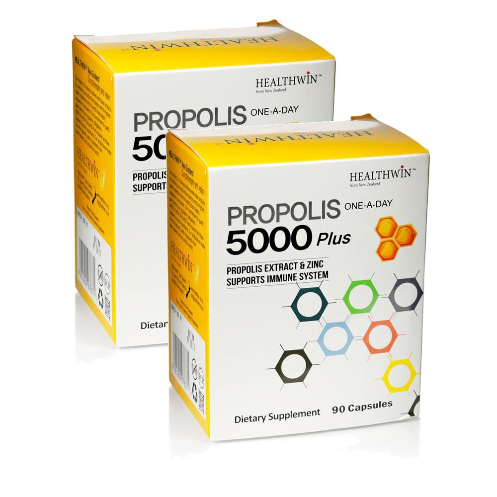HEALTHWIN Propolis 헬스윈 <b>프로폴리스 5000 플러스</b> 90캡슐 2팩