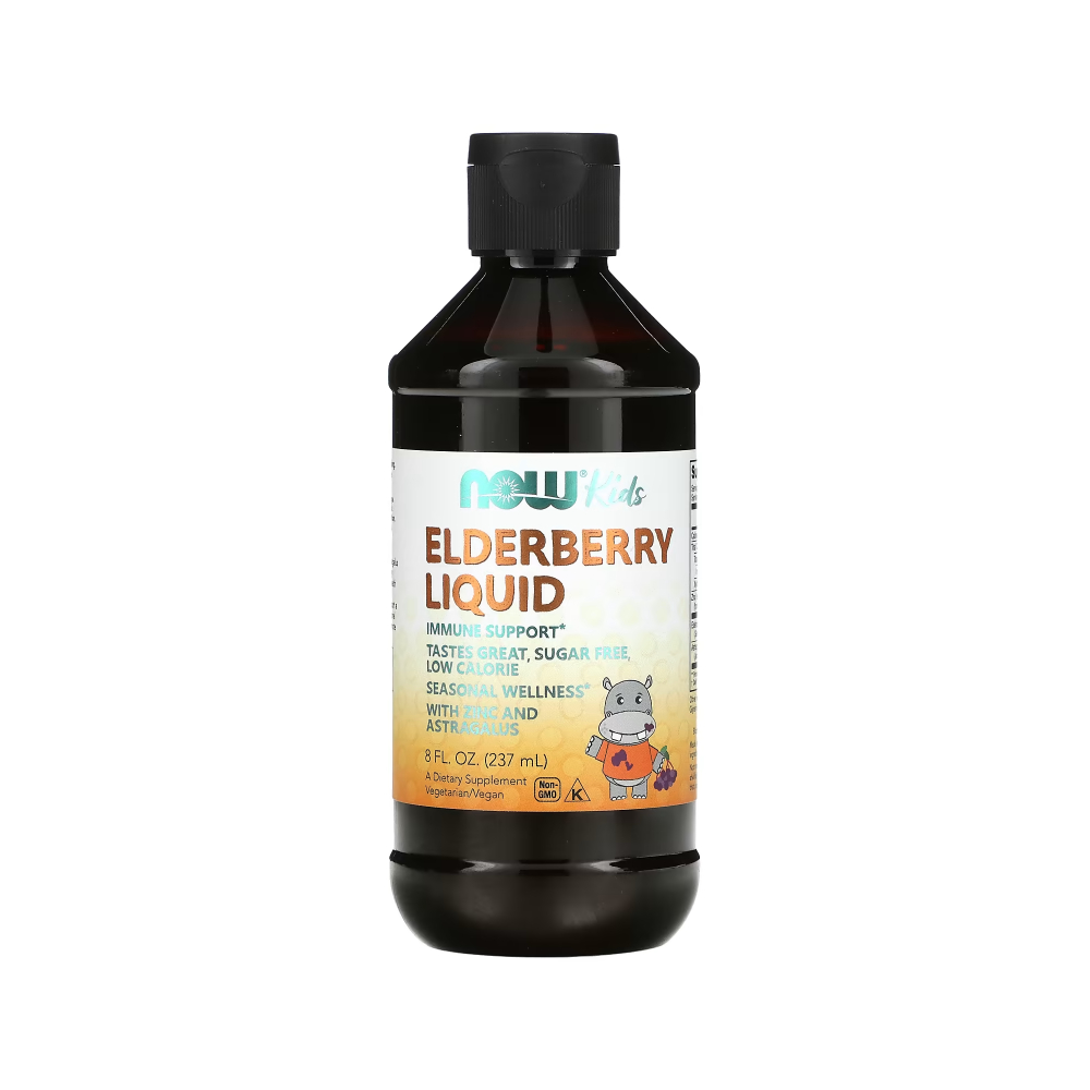 나우푸드 키즈<b>엘더베리리퀴드 500mg</b> 237ml