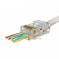 케이블 통과형 RJ45 모듈러 콘넥터 CAT5E UTP 100개입