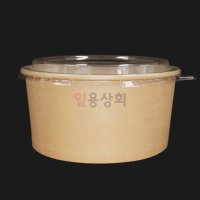 신형 컵용기 HC 185파이 1800ml 300개 뚜껑 별도 크라프트