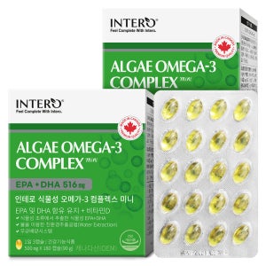 인테로 식물성 오메가3 미세조류 DHA 임산부 180캡슐, 2개