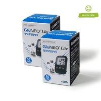 GluNEO Lite 빠른측정 혈당측정검사지 50개입 건강 체크지 남성