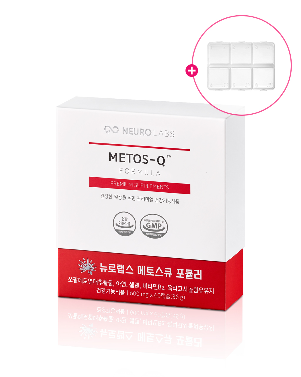 맨즈파워업 쏘팔메토 로르산 아연 메타 500mg x 90캡슐