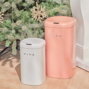 비바 센서 휴지통 디엣지 11+27L세트 종량제 기저귀 냄새차단 자동 센서 휴지통