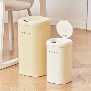 비바 센서 휴지통 디엣지 11+27L세트 종량제 기저귀 냄새차단 자동 센서 휴지통