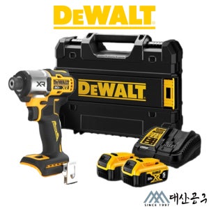 디월트 20V DCF845P2T 5.0AH 2개 충전 브러쉬리스 임팩 드라이버 풀세트