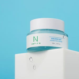 앰플엔 히알루론샷 광속 수분 크림 60ml 24시간 수분 지속 블루빛 크림