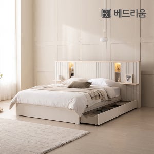 [베드리움 by금성침대 콜라보] 브리드 LED 편백침대 외+릴렉서 허리특허 SET (SS)