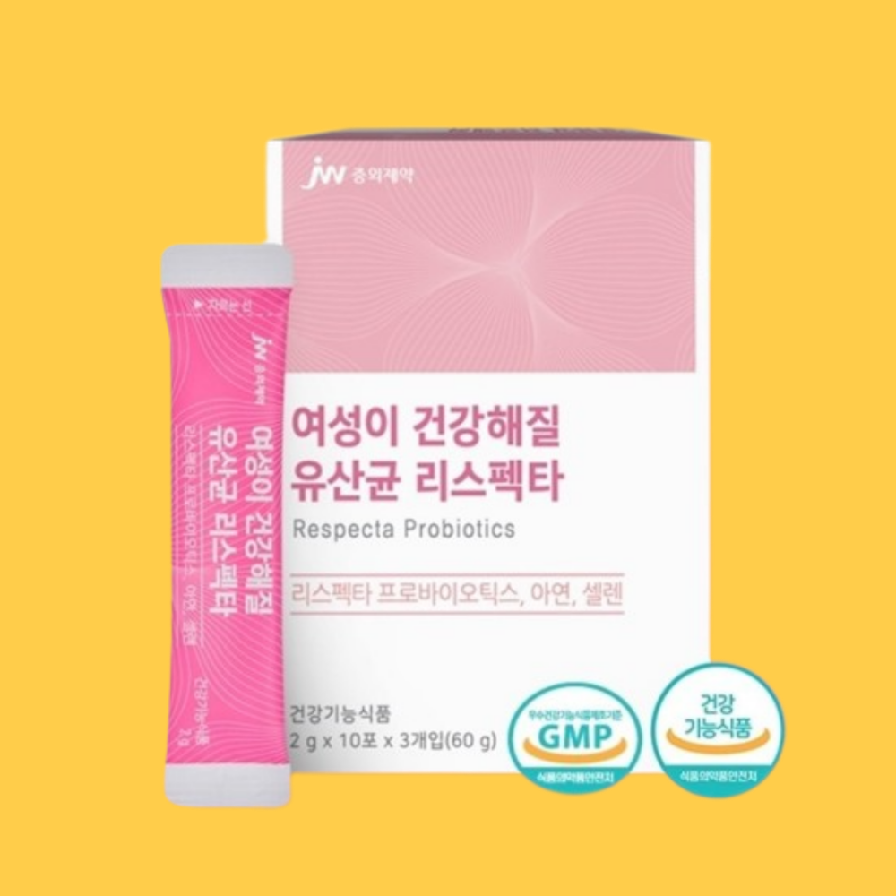 리스펙타 질유산균 여성 <b>질 건강</b> 아연 유산균