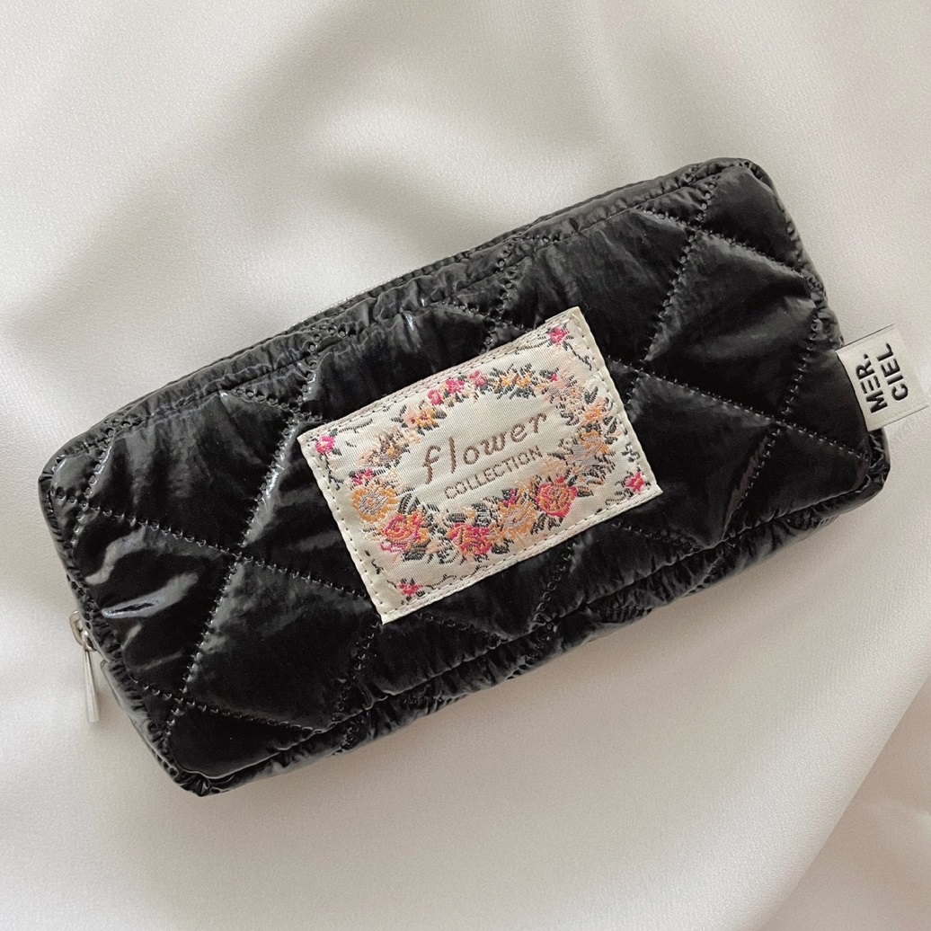 글로시 누빔 고주파 원단 3colors 1/2마