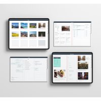 여행 플래너 아이패드 갤럭시탭 가로 세로 속지 3컬러