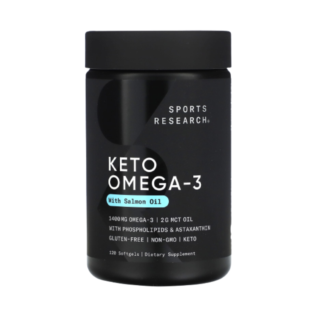 스포츠리서치 연어오일함유 키토 오메가3 120정 알레스카 Keto Omega-3