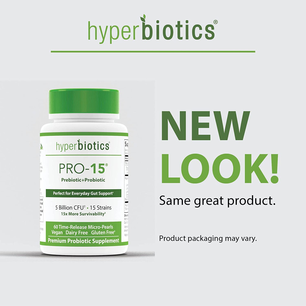Hyperbiotics 프리바이오틱스 60정 체지방 <b>이뮨 헬스</b>