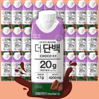 빙그레 단백질드링크 더단백 초코 프로틴음료 250ml 36개 저지방