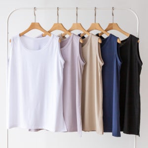 [1+1]자체제작 TR 빅사이즈 트임 레이어드 기본 이너 나시 티셔츠 L XL