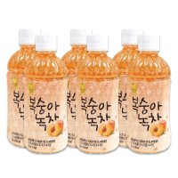 복숭아 녹차 340ml 6개 복숭아녹차 스위티 복숭아음료 음료수