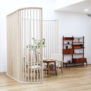 미노우드 원목 가벽 공간분리 사무실 간살 파티션 가림막 칸막이 셀프및시공