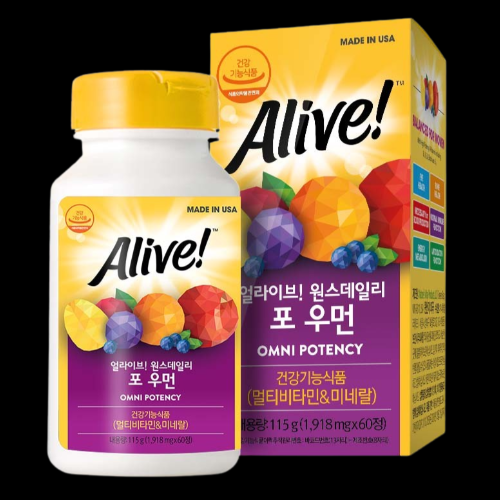 얼라이브 원스데일리 포우먼 종합비타민 60정