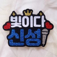 빛이다 신성 황영웅 손태진 에녹 불타는트롯맨 콘서트 펠트지 네임핀 이름표 명찰 머리 굿즈