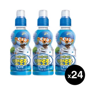 팔도 뽀로로 음료 밀크, 235ml, 24개