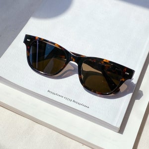 마스카 프리에코 S2 01Le 레오파드 여자 남자 스퀘어 뿔테 선글라스