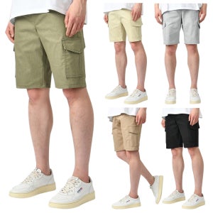 남자 반바지 여름 카고 면 반바지 5부 밴딩 스판 5컬러 HC678