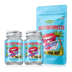 비코드 에코 고체치약 60정 2개+리필 150정 쿨민트향