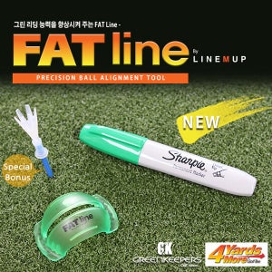 4야드 USA 그린키퍼스 NEW FAT Line 골프 볼라이너(색상랜덤) 필드용품
