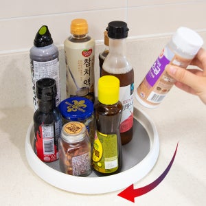 회전 트레이 양념통 선반 트레이