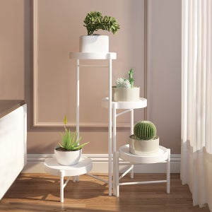 인테리어 4단 원형 화분 진열대