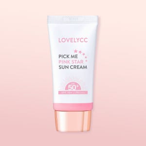 러블리씨씨 픽미 핑크 스타 선크림 50ml [SPF50+ PA+++] 톤업 저자극 수분