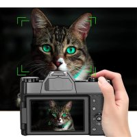 KOMERY 광각 레트로 디지털 카메라 빈티지 사진기 4K 브이로그 캠코더 유튜브 와이파