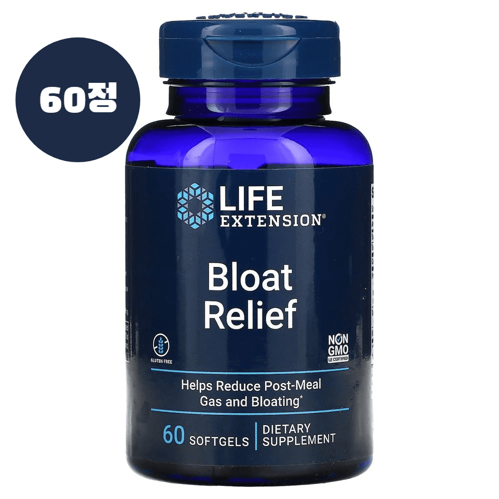 라이프 익스텐션 Life Extension 블로트 릴리프 Bloat Relief 60정