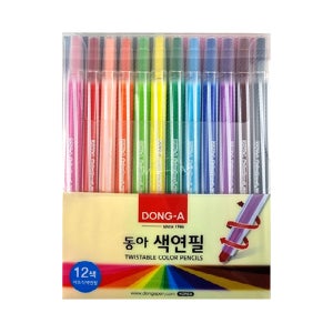 동아 색연필세트 줄무늬 (12색)