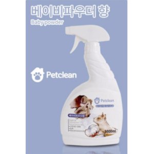 펫크린 반려동물용 냄새 탈취제 베이비파우더향 1L