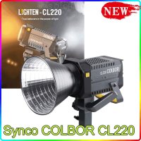 SYNCO COLBOR CL220 LED 비디오 라이트 200W 연속 조명 사진 램프, COB 2700K-6500K, 라이브 스트리밍 녹화