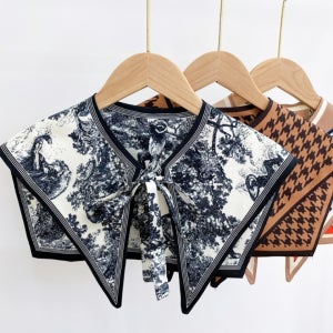 [앙상블] 카라 리본 숄더 스카프 실크 봄 미니 여름 머플러 쁘띠 목도리