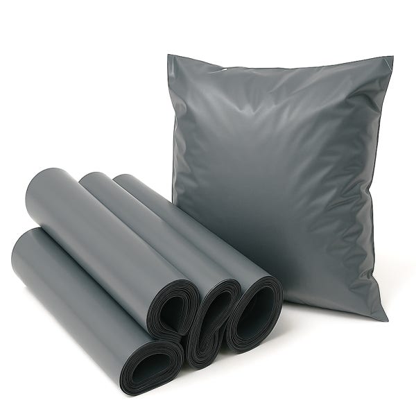 HDPE 택배봉투 접착 의류 쇼핑몰 은색 28x33+4 100장