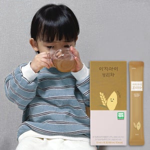 이지아이 유기농 보리차 원액 아기 유아 어린이 아이 음료 액상차 180ml, 1개