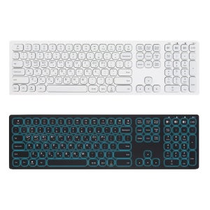 무선 4채널 슬림 저소음 백라이트 블루투스 충전식 아이패드 테블릿 노트북 데스크 키보드