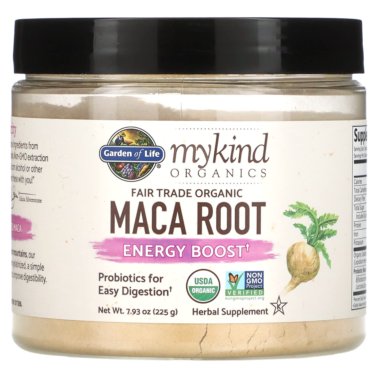 <b>가든오브라이프</b> MyKind s Fair Trade <b>Maca</b> Root 에너지 부스트 225g(7.93oz)