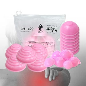실리콘 원터치 부항기 부항컵 혼합12P 대형7P 특대형5P 부황 찜질방 지퍼백 지압 안마