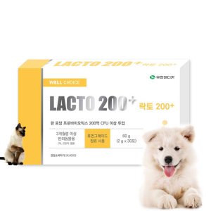 락토 200+ 락토 플러스 30포 반려동물 유산균 장 건강