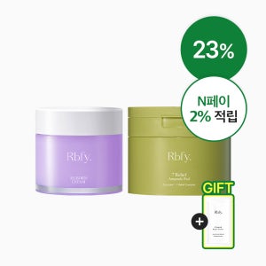 [23%/화장 잘먹는 결정돈 SET] 리바이포유 7초앰플패드 60매 1개 + 리본크림 80ml 1개 Rbfy