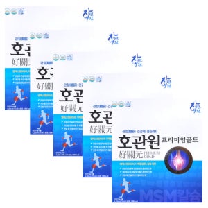 관절 건강에 좋은 호관원 프리미엄 골드 MSM msm 엠에스엠 칼슘 70ml x 60포 x 5박스 5개월분 보스웰리아 우슬 피쉬콜라겐