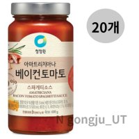 청정원 베이컨 토마토 스파게티 소스 600g 20개