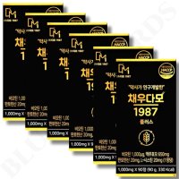 풍성한 자신감 채우다모 1987 플러스 1000mg x 90정 x 6박스 18개월분 비오틴 바이오틴 맥주효모 핀토텐산 L-시스틴 차즈기 두피 모발 건강 영양