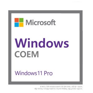 마이크로소프트 Windows 11 Pro DSP 영문 윈도우11 프로 COEM 64bit